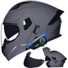Bluetooth Motorcycle Helmet, Modular Helmet with Bluetooth, DOT Approved Dual