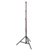 Flashpoint 9.5' Red Color Coded Pro Air-Cushioned Heavy-Duty Light Stand