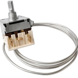 RYELDOM - K59-L1260 Fridge Thermostat - Mechanical Replacement with Capillary 1000mm 3 Contacts 250V - Fridge Compatible