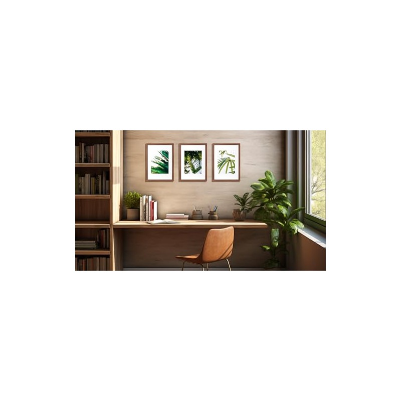 Scholar Tree Rustic Wood Picture Frame A4 with Mount,Set of