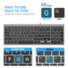 OMOTON Lighted Wired Keyboard for Mac, Large Print Backlit Keyboard