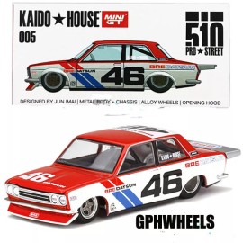 MINI GT KAIDO HOUSE MINI GT 1971 DATSUN 510 COLLECTIBLE IMPORT RACE CAR -RWB #G005, MIB