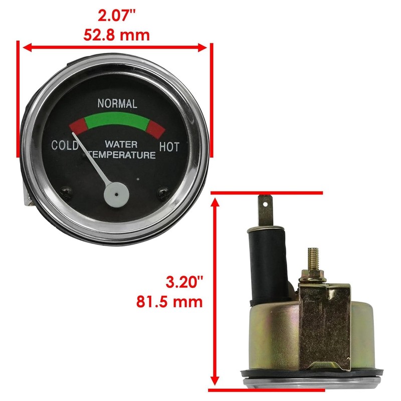 Massey Ferguson Tractor Replacement Gauge Kit + Tachometer Anti Clockwise