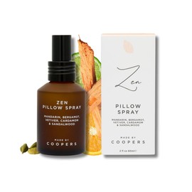 Made by Coopers Zen Raum- und Kissen-Schlafspray, handgefertigtes natürliches Kissenspray mit ätherischen Ölen, ein Must-Have zum Entspannen, 60 ml Sprühflasche