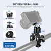NEEWER Super Clamp with Ballhead, Cold Shoe, Holder and Action