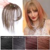 Invisible Human Hair Toppers For Women 3D Air Bangs Hair