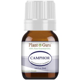 Camphor Essential Oil 5 ml 100% Pure Undiluted Therapeutic Grade. for Skin, Body, Hair Growth and Aromatherapy Diffuser.