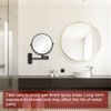8” Wall Mount Makeup Mirror with 20X Strong Magnification, Double