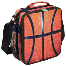 Loncheras de baloncesto para niños, con correa de hombro ajustable, bola de textura para niñas y niños, lonchera deportiva para escuela, trabajo, picnic, Loncheras para niños a partir de 3 años