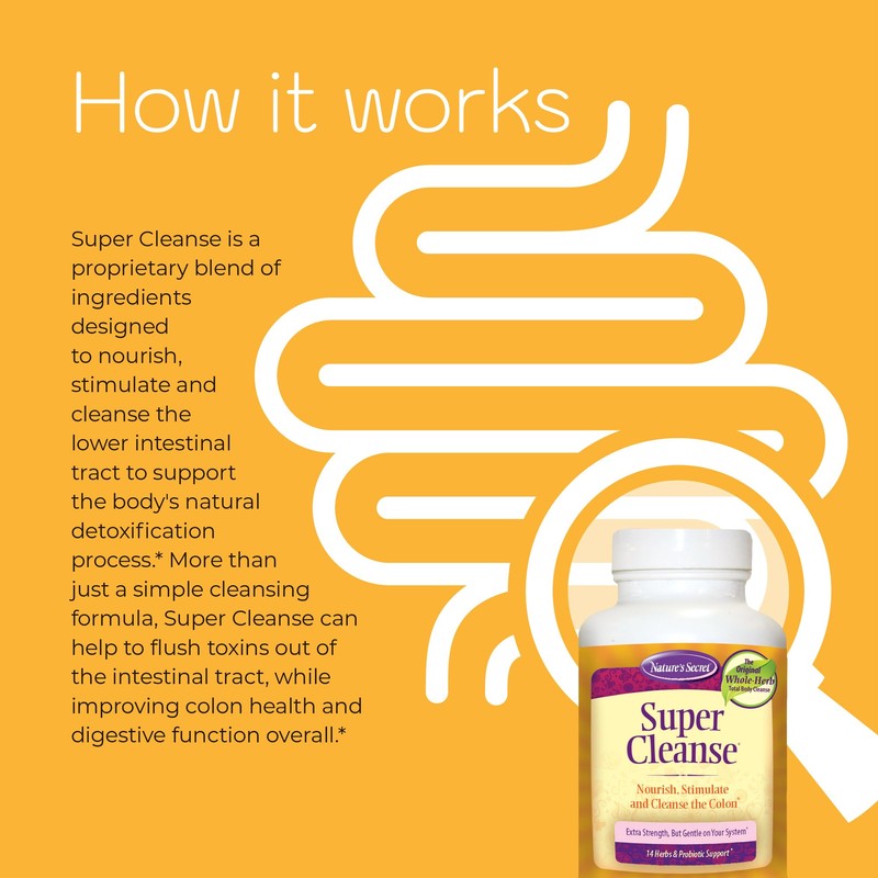 Super Cleanse by Nature's Secret | Herbal and Probiotic Support,