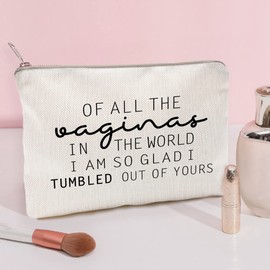 Mother's Day Gift From Daughter Makeup Case Funny Gift For Mom Best Mom Present From Son Mom Gift Idea Toiletry Bags Best Mom Ever Funny Mother's Day Gifts