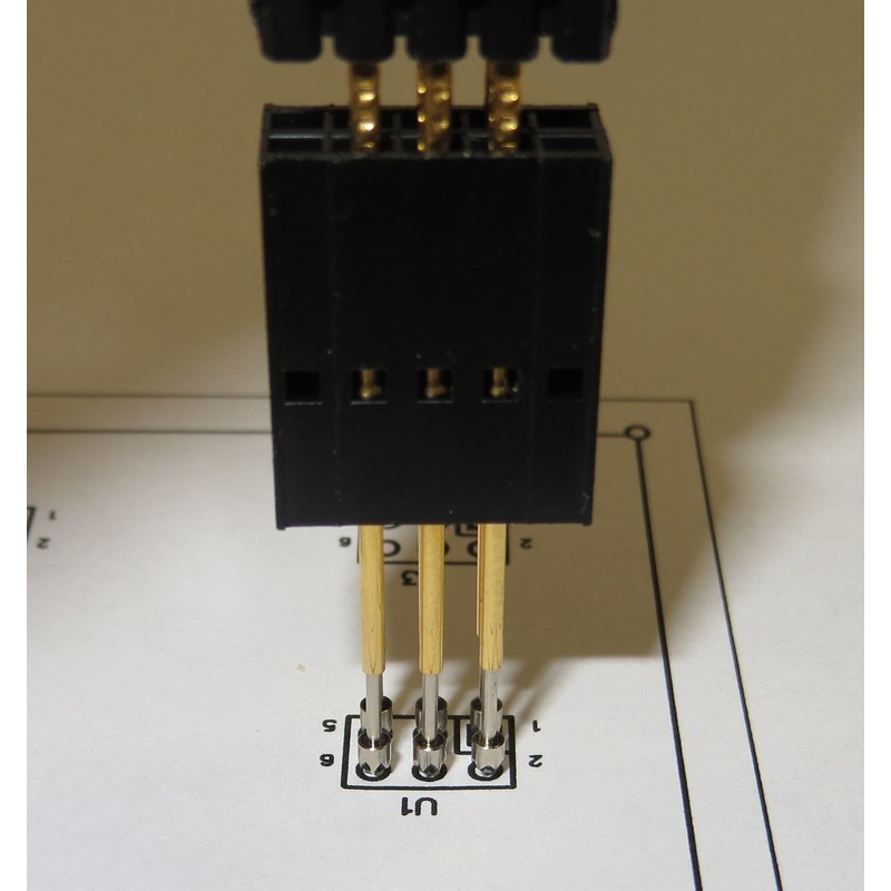 6 pin AVR ICSP ISP Pogo Pin Adapter