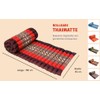 GURU SHOP Rollable Thai Mat, Floor Mat with Kapok Filling