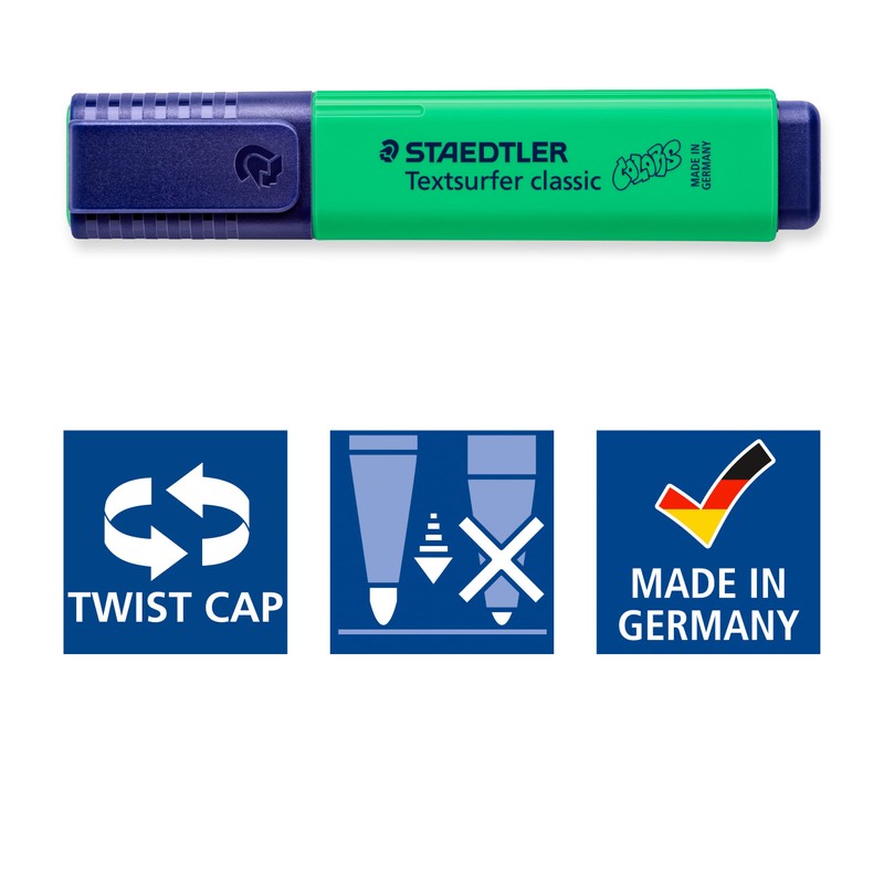 STAEDTLER Textsurfer Classic 364 Highlighter Pen, High Quality, Made in