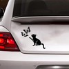 Cat Butterflies Vinyl Decal Sticker for Windows, Car Sticker, Cars