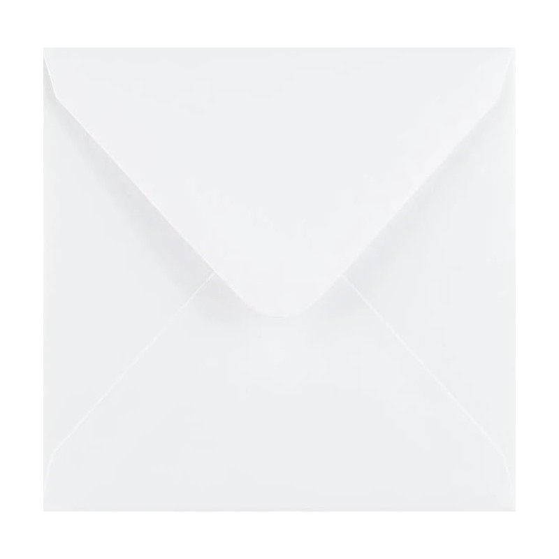 155 x 155mm (6x6) Square White Envelopes x 10