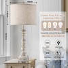 Set of 2 Farmhouse Table Lamps for Living Room, 29.5"