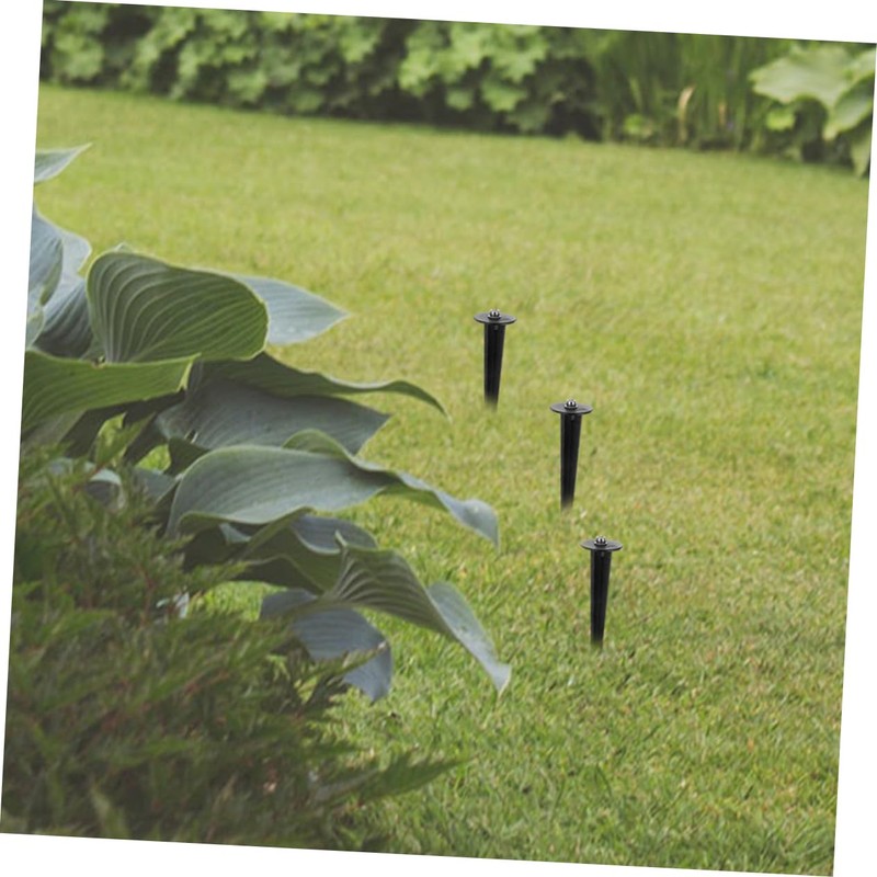 Abaodam 4Pcs Garden Ground Spikes for Outdoor Stake Lights Durable