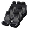 AUTOYOUTH Gray Three Row Car Seat Covers Full Set (7