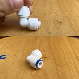 Small RO Quick Connect Tubing Water Line Locking Clips,Reverse Osmosis Water Filter Tubing Water Line Clip Accessory Replacement (1/4" and 3/8" both in 20 pcs)