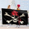 Pirate Flag – Jolly Roger Flag Red Bandana – Funny