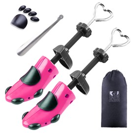 cyrico Shoe Stretcher Women 4-way Shoe Expander Widener Shoe Tree Shape for Wide Feet - Neon