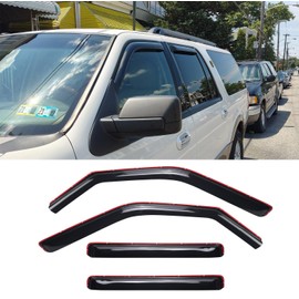 VICOJETOR 194233 Original Side Window Wind Deflector, 4pcs In-Channel Nice Rain Guards Set, Window Visor fit for 1997-2017 Ford Expedition, 2007-2017 Expedition XL, 1998-2017 Lincoln Navigator
