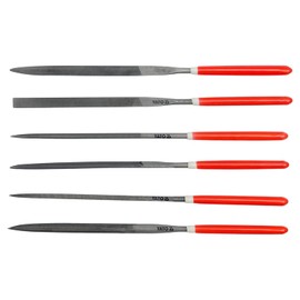 YATO Needle File Set 6 PCS 3 x 140 x 65 mm Metal