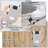 Pack of 2 Cable Lock, Retractable Cable Lock Combination Lock