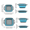 2 PCS Collapsible Colander, Collapsible Strainers for Kitchen, 11.5 inch