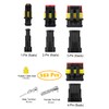 Twippo 352Pcs Waterproof Electrical Connector Terminals Automotive Electrical Wire Connectors