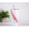 Joyclub 30oz Baseball Tumbler Stainless Steel Double Wall Vacuum Insulated