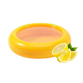 JEYORZY 1 Stück Wiederverwendbare Silikon-Aufbewahrungsboxen, Obst-Gemüse-Sparer Obst Aufbewahrungsbox Luftdichter Lebensmittelbehälter Frischhaltedosen für Die Frischhaltung von Lebensmitteln(Gelb)