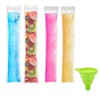100 Pcs Disposable Ice Popsicle Mold Bags BPA Free Freezer