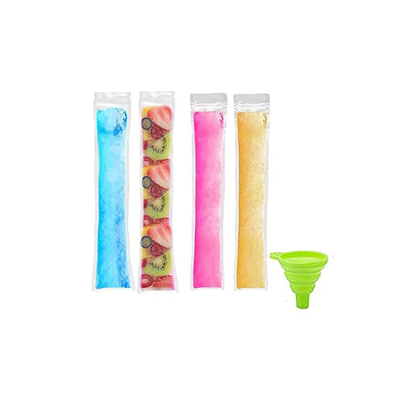 100 Pcs Disposable Ice Popsicle Mold Bags BPA Free Freezer