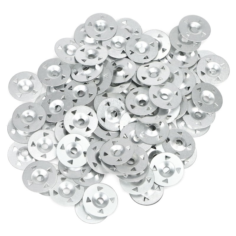 QWORK Foam Board Fasteners Washers, 300 PCS 1-1/8" Steel Washers