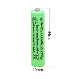 GEILIENERGY Solar Light Batteries AAA Triple A NIMH 600mAh 1.2V Rechargeable for Garden Lights Remotes Mice (Pack of 8)