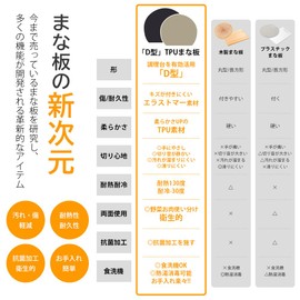 Cutting Board, Round Cutting Board, D Shape, Heat-resistant Elastomer, Kamaboko Shape, Dishwasher Safe, Heat Resistant, No Holes, Antibacterial, Black, Beige, Round Shape, Synthetic Rubber,