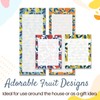 Magnetic Notepads for Refrigerator, 4-Pack Grocery List Magnet Pad for