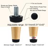 sourcing map Adjustable Levelling Feet M6 x 10 x 16