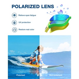ZIONOR Kids Swim Goggles, G1MINI Polarized Swimming Goggles Comfort for Age 6-14