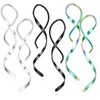 Spiral Threader Earrings, 18G Stainless Steel Drop Dangle Handmade Twisted