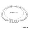 Top Ladies of Distinction Sorority Imitation Pearl Letter TLOD Necklace