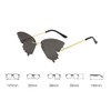 Butterfly Sunglasses for Women/Men Oversized Rimless Eyewear Luxury Trending Cat