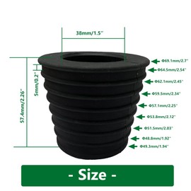 FCOUIID Patio Umbrella Cone Wedge Spacer for Table Hole, Outdoor Parasol Anti-Rock Stand Base, Fits Diameter 1-1/2" Pole (4pcs)