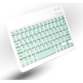 Ares Ultra-Slim Wireless Bluetooth Keyboard | Compatible with Computer Desktop iOS Android Laptop Smart TV and Windows 11/10/8 (Mint)