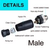 DIANQI 12mm Wire Connector M12 Male & Female Socket Panel