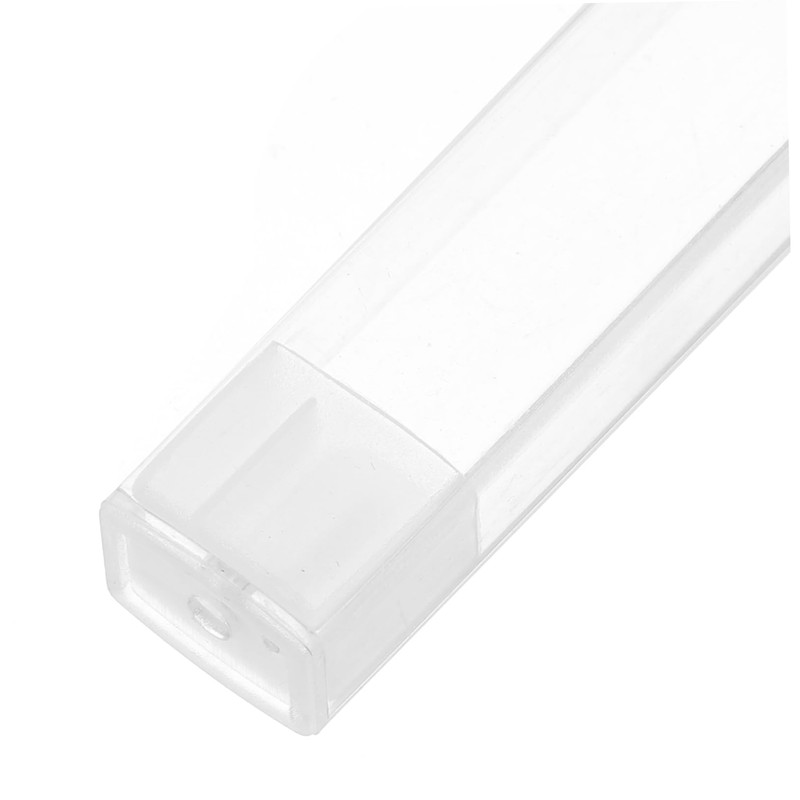 SAFIGLE 10pcs Plastic Thermometer Storage Tube Holder Empty Plastic Storage