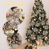 GWHOLE 21 Nochebuenas Navideñas Adornos para Árbol de Navidad, 10/12/16cm