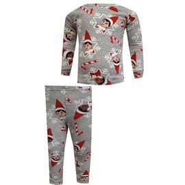 American Marketing Enterprises INC Girls Elf on the Shelf 100% Cotton Tight Fitting Christmas Pajamas (8)